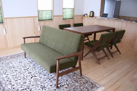 長崎県 N様のコーディネート｜ef sofa 2.5p + ballena table + rudder chair