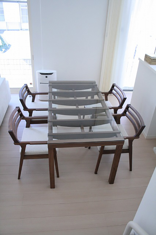 長崎県K様のコーディネート｜COMBO corner sofa + barco table + ibiza arm chair