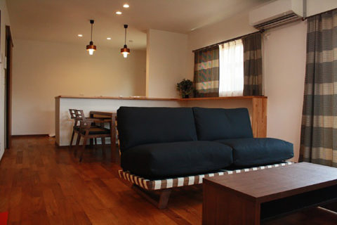 長崎県TD事務所様のコーディネート｜balsa sofa 2.5p + ballena table + ibiza arm chair + ibiza bench