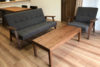 長崎県N様のコーディネート｜kai sofa 2p + kai sofa 1p + cielo low table + ballena table + ballena chair