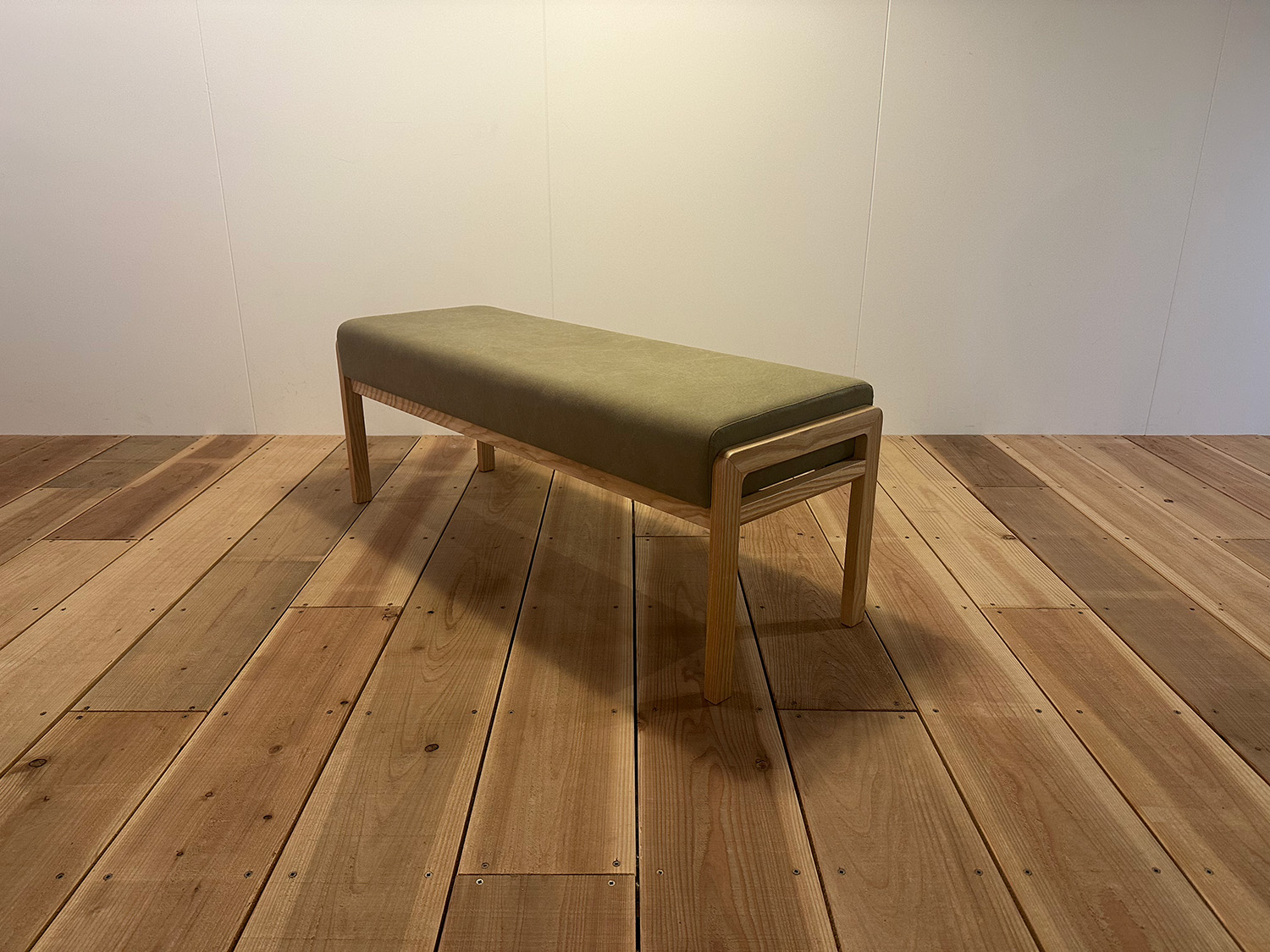 【現品限り・開梱設置なし】ballena bench 1200 バレナベンチ（ホワイトアッシュ２）